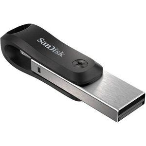 SanDisk iXpand Go, 128 GB, USB 3.0, Lightning, čierno-strieborný
