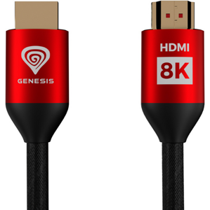 Genesis HDMI M/M V2.1 8K, na XBOX X/S, 3m, čierno-červený