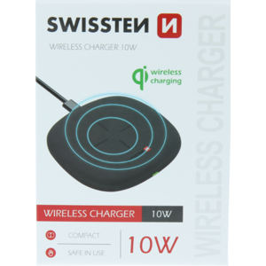 Bezdrôtová nabíjačka Swissten Wireless 10W/7,5W/5W