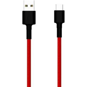 Kábel Xiaomi Mi Type-C Braided, USB-A na USB-C, 1m, červený (Blister)