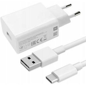 Xiaomi MDY-10-EF, USB-A 18W + USB-C kábel, biela (Bulk)