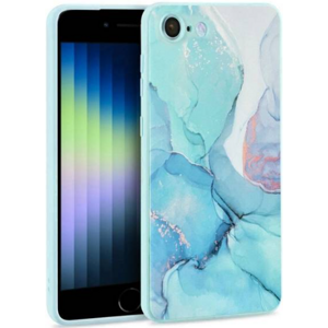 Silikónové puzdro na Apple iPhone 7/8/SE 2020/SE 2022 Tech-Protect Mood marble modré