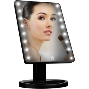 iQtech iMirror kozmetické Make-Up zrkadlo s LED Dot osvetlením, čierne