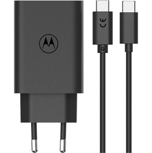Motorola TurboPower 68W GaN, 6.5A + USB-C kábel, čierna (Blister)