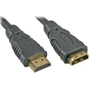 PremiumCord predlžovací kábel HDMI, M/F, 10m, čierny