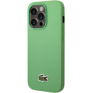 Plastové puzdro Lacoste na Apple iPhone 14 Pro Max LCHCP14XPVCN Iconic Petit Pique Logo zelené