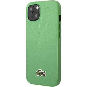 Plastové puzdro Lacoste na Apple iPhone 14 Plus LCHCP14MPVCN Iconic Petit Pique Logo zelené