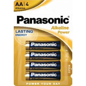 Alkalické batérie AA Panasonic Alkaline Power LR6 4ks