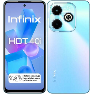 Infinix Hot 40i, 8/256 GB, Dual SIM, Palm Blue - SK distribúcia
