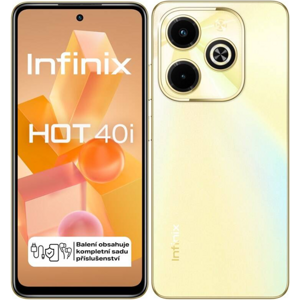 Infinix Hot 40i, 4/128 GB, Dual SIM, Horizont Gold - SK distribúcia