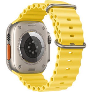 Náhradný remienok na Apple Watch 42/44/45/49 mm Forcell F-Design FA12 yellow