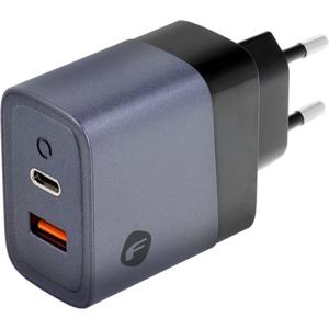 Forcell F-Energy GaN VT-39, 45W 4A, USB-C, USB-A, PD, Quick Charge 4.0, sivo-čierna