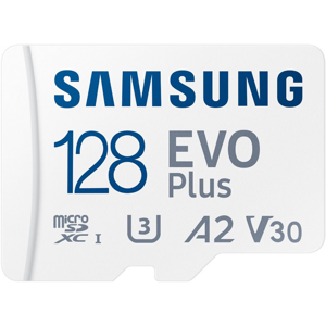 Samsung EVO Plus micro SDXC 128GB UHS-I U3, Class 10 + SD adaptér