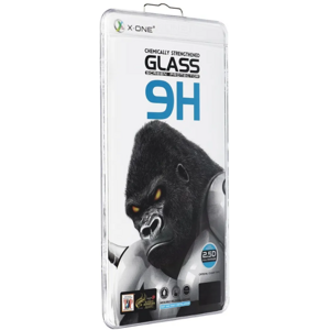 Tvrdené sklo na Apple iPhone 13/13 Pro/14 X-ONE Full Cover Extra Strong Crystal Clear 9H Full Glue čierne