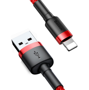 Kábel Baseus Cafule CALKLF-A09, USB na Lightning 8-pin 2,4A , 0.5m, červený