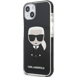 Plastové puzdro Karl Lagerfeld na Apple iPhone 13 Pro KLHCP13LTPEIKK Full Body Ikonik čierne
