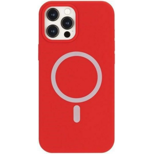 Silikónové puzdro na Apple iPhone 13 Pro Max Mercury MagSafe Silicone červené