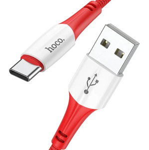 Kábel HOCO Ferry X70, USB na USB-C 3A, 1m, červený