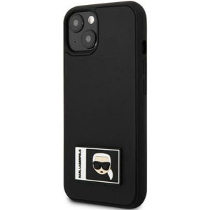 Plastové puzdro Karl Lagerfeld na Apple iPhone 13 Mini KLHCP13S3DKPK Iconic Karl's Head čierne