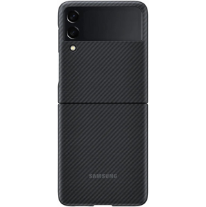 Odolné puzdro Samsung na Samsung Galaxy Z Flip3 5G F711 EF-XF711SBEGWW Aramid Cover čierne