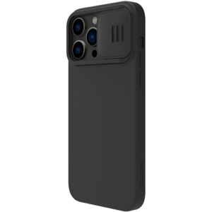Silikónové puzdro na Apple iPhone 14 Pro Max Nillkin CamShield Silky čierne
