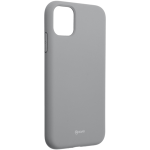Silikónové puzdro na Apple iPhone 14 Pro Roar Colorful Jelly sivé