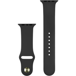 Náhradný remienok na Apple Watch 42/44/45/49mm COTECi Silicone Sports Strap Black