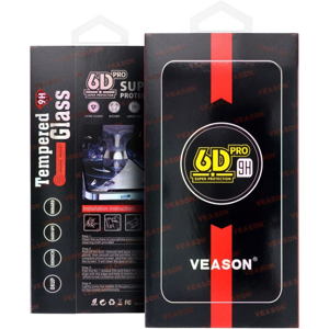 Tvrdené sklo na Apple iPhone XR/11 Veason 6D Pro celotvárové čierne