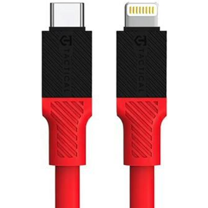 Tactical Fat Man, USB-C na Lightning, 1m, červená