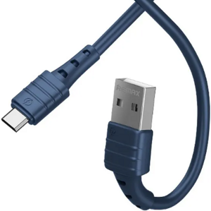 Kábel REMAX Skin-Friendly RC-179m, USB na microUSB 2,4A, 1m, modrý
