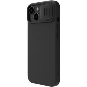 Silikónové puzdro na Apple iPhone 14 Plus Nillkin CamShield Silky Magnetic čierne