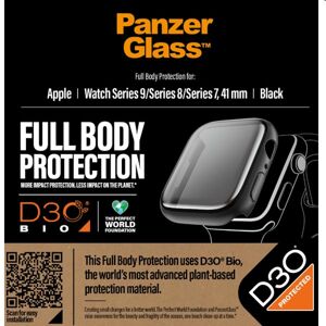Tvrdené sklo Full Body D3O PanzerGlass pre Apple Watch 987 41 mm, čierne 3689