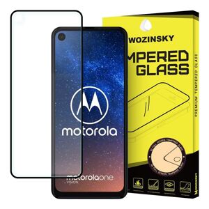 Tvrdené sklo Wozinsky 9H na Motorola One Action/Motorola One Vision (full glue) čierne