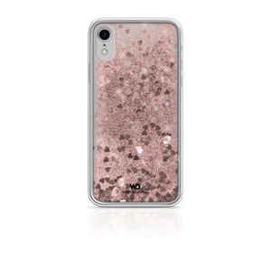 Plastové puzdro White Diamonds Sparkle pre Apple iPhone XR ružovo zlaté