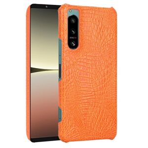 Zadný kryt Crocodile Texture oranžový – Sony Xperia 5 IV 5G