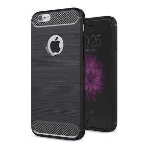 Zadný kryt Forcell Carbon Čierny - iPhone 5/5S/5SE