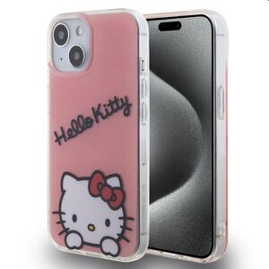 Zadný kryt Hello Kitty IML Daydreaming Logo pre Apple iPhone 15, ružové 57983116920