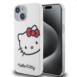 Zadný kryt Hello Kitty IML Head Logo pre Apple iPhone 15, biele 57983116898