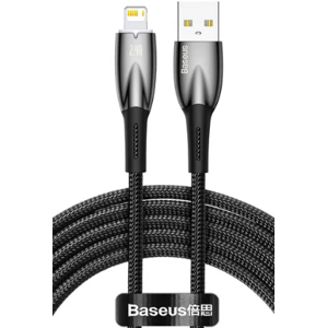Kábel Baseus Glimmer Series CADH000301, USB-A na Apple Lightning 8-pin 2,4A, 2m, čierny